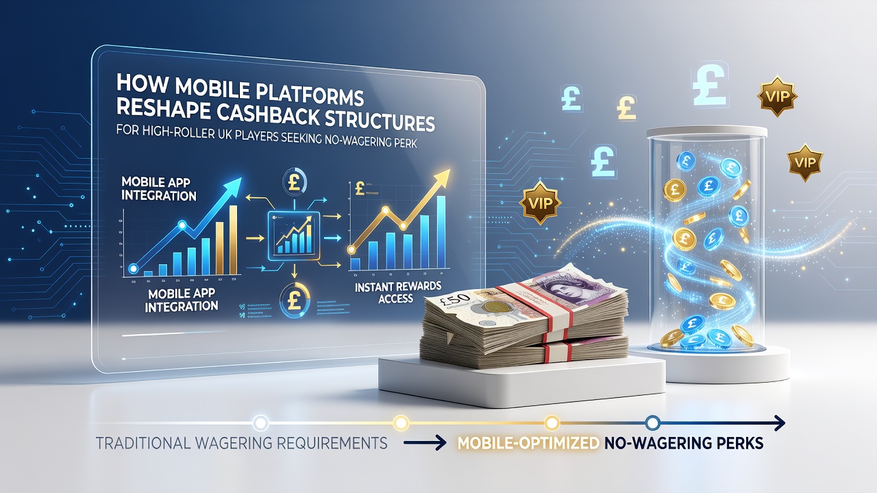 High-roller player reviewing cashback details on a mobile device with no-wagering bonus indicators visible